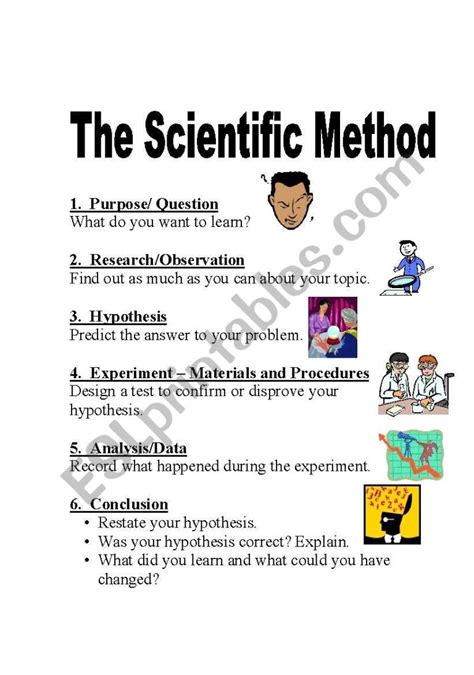 The Scientific Method - ESL worksheet by SCruzinSC